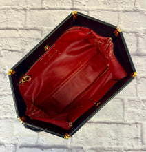 Load image into Gallery viewer, Prada Black Calf Skin Frame Clutch
