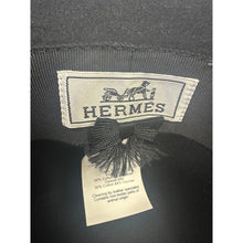 Load image into Gallery viewer, Hermes Black Rabbit Felt Farrah Hat SZ 59
