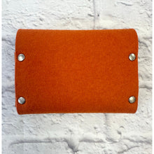 Load image into Gallery viewer, Hermes Orange Felt Mises Et Relances Playing Card Holder
