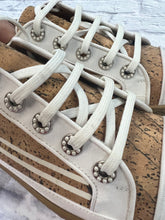 Load image into Gallery viewer, Chanel Cork Print and Pearl Sneakers, Size 38.5
