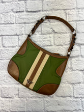 Load image into Gallery viewer, Prada Hunter Green Stripe Shoulder Bag
