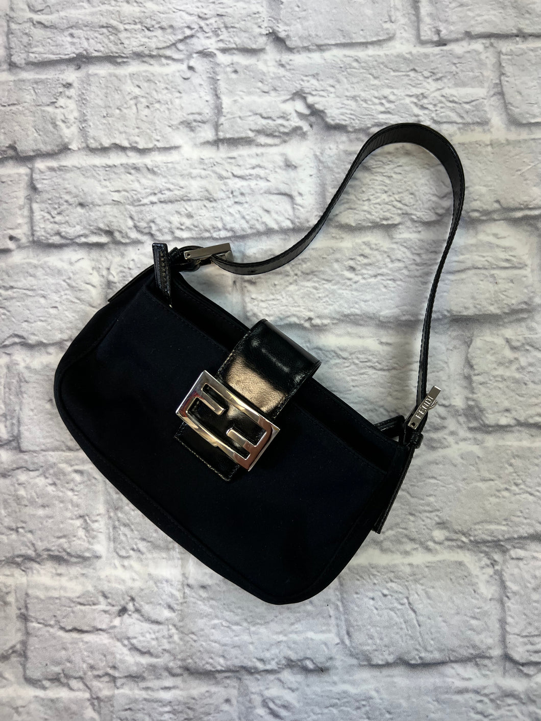 Fendi Black Mini Baguette