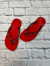 Load image into Gallery viewer, Christian Louboutin Studded Thong Sandals, Size 39
