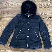 Load image into Gallery viewer, Coach Down Jacket with Fur Trim size XS
