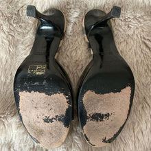 Load image into Gallery viewer, Burberry Black Patent Mule Size 37
