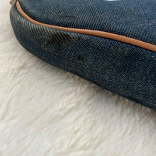 Load image into Gallery viewer, Dior Denim Saddle Bag with Tan Leather Trim
