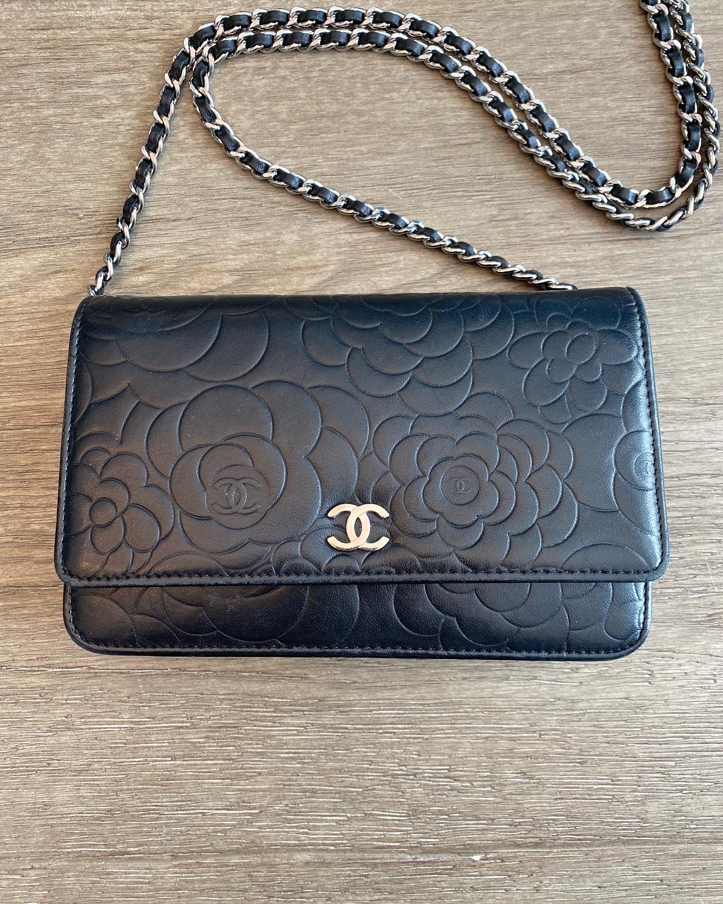 CHANEL Camellia WOC Wallet On Chain 2013 Shoulder Bag Crossbody at 1stDibs