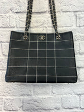 Load image into Gallery viewer, Chanel Black white stitched Tote
